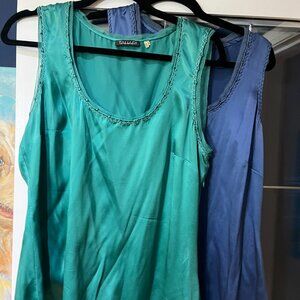 Tahari Silk Sleeveless Blouse